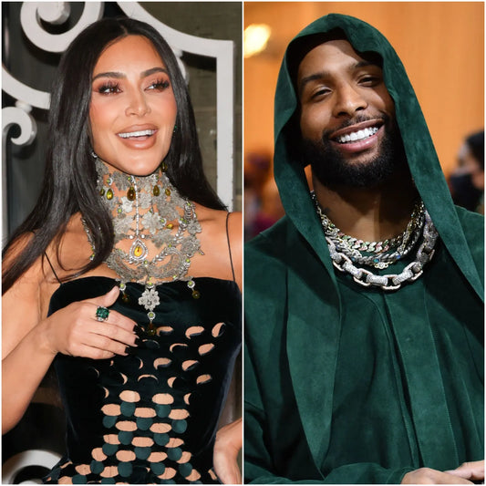 Kim Kardashian and Odell Beckham Jr.