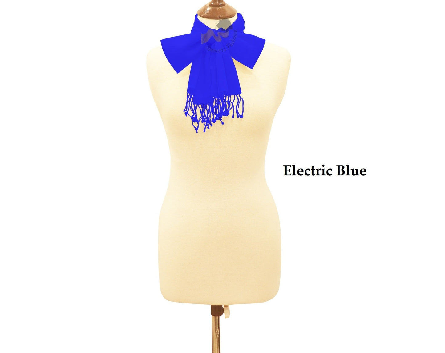 Electric Blue scarf ring pashmina.
