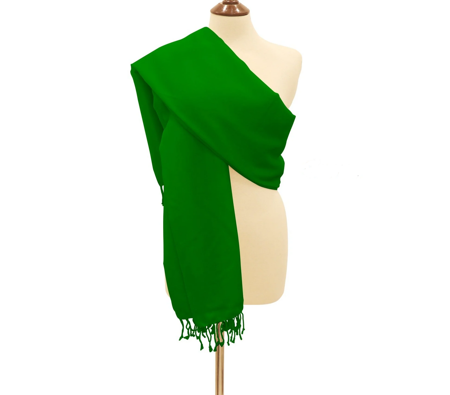 Pashmina Throw Dark Green.