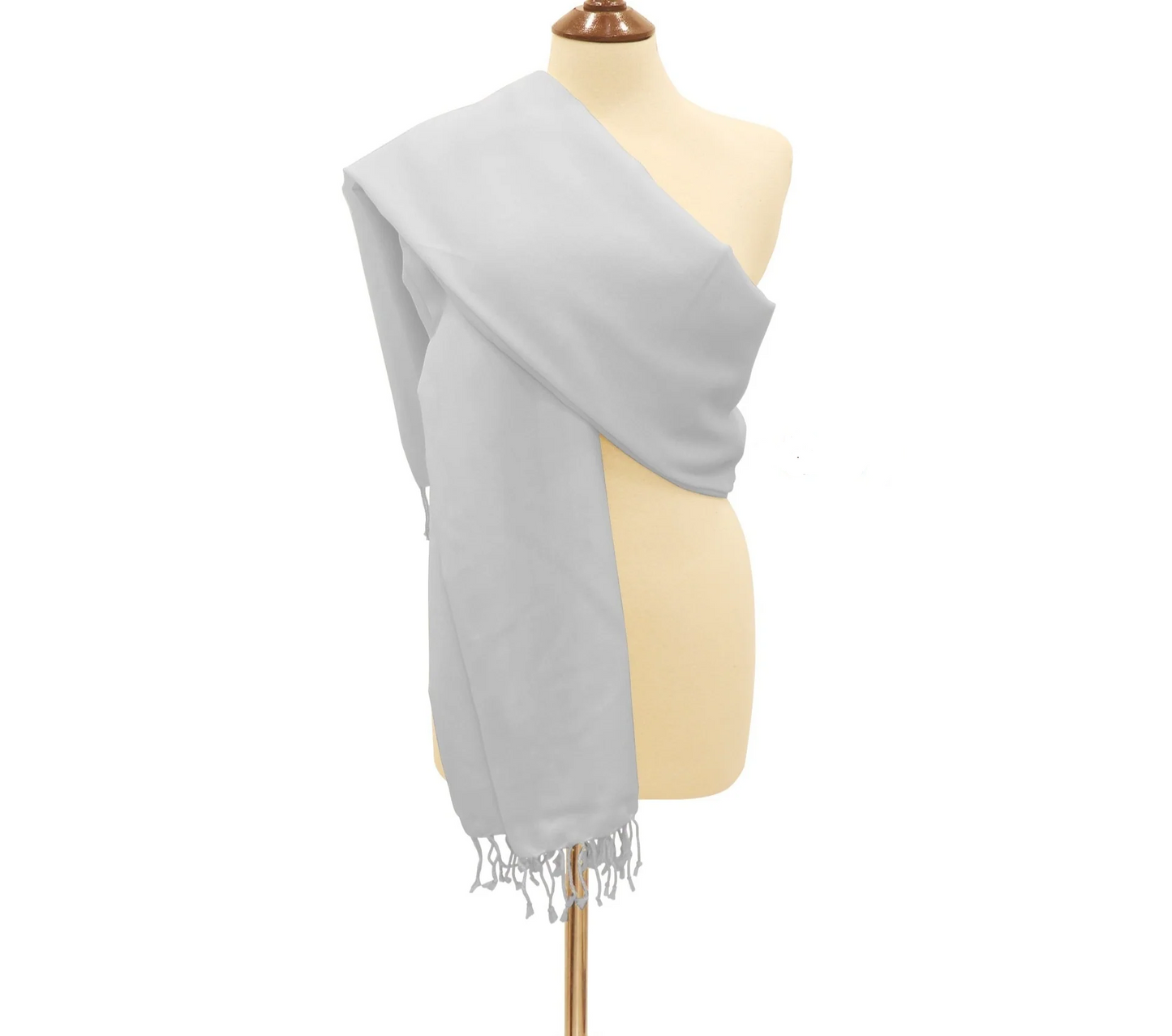 Pashmina Throw Light Grey.