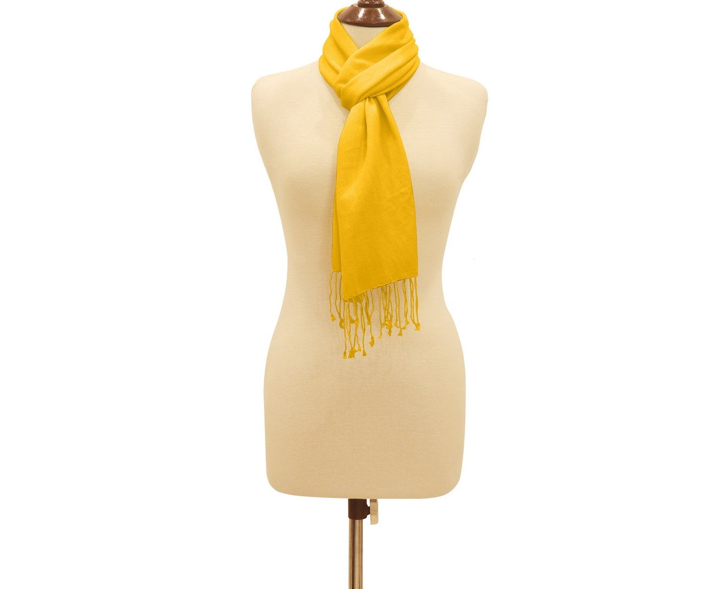 Silk Blend Pashmina Scarf Mango.