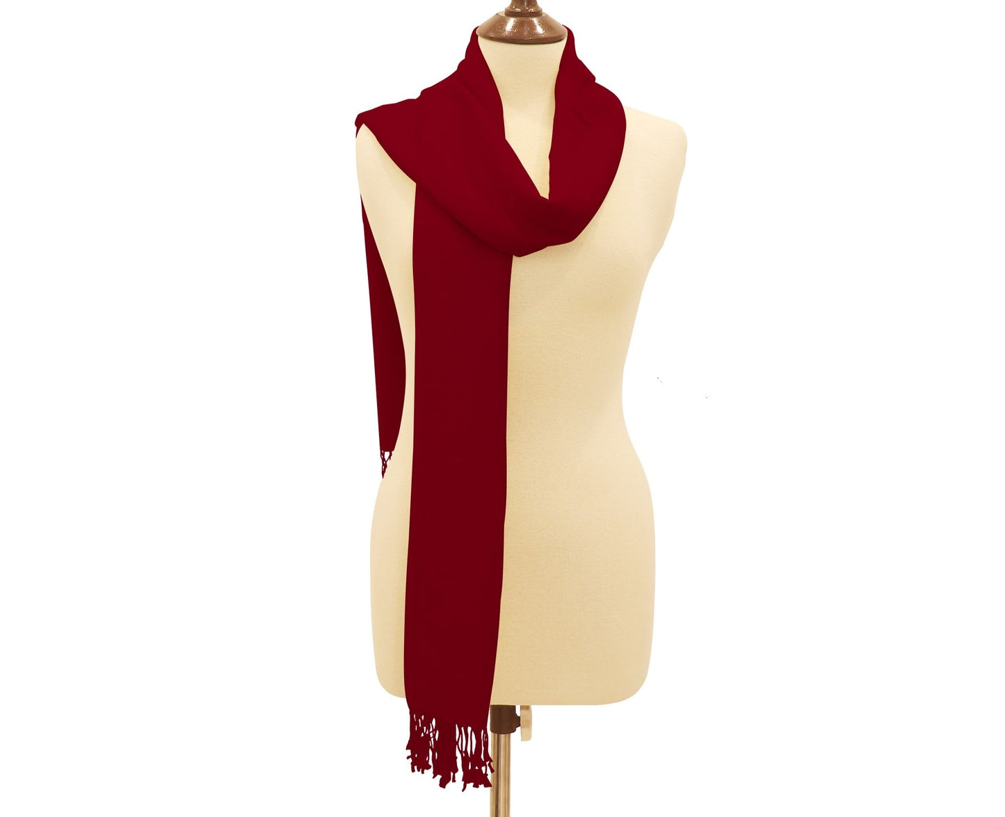 Silk Blend Pashmina Wrap Burgundy.