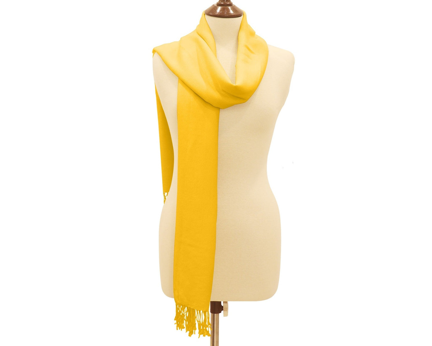 Silk Blend Pashmina Wrap Mango.