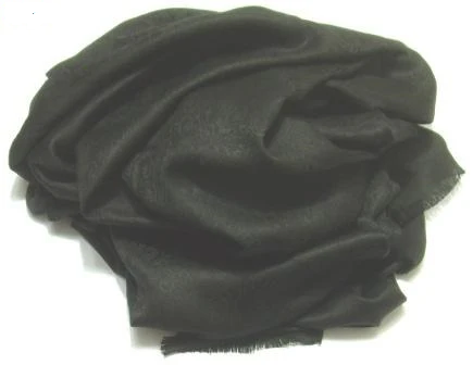 black jacquard pashmina wrap.