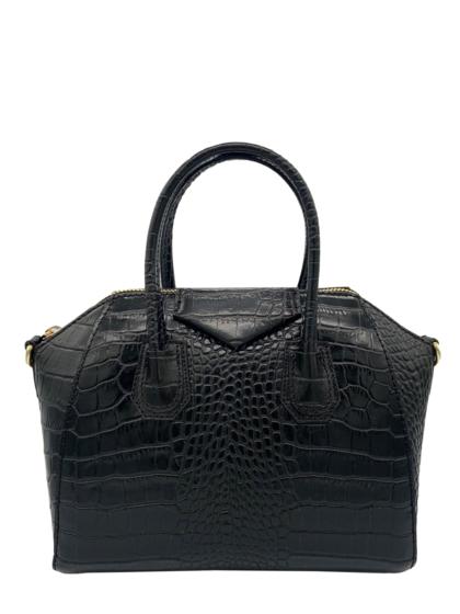 5700 Croc-Embossed Leather Handbag/Shoulder Bag