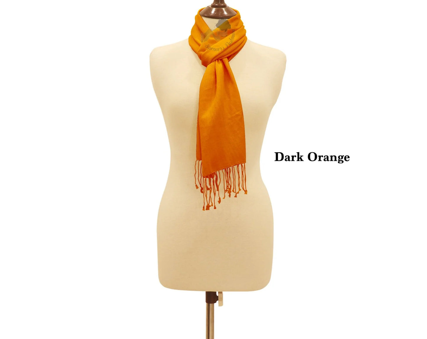 Pashmina Ring Scarf Dark Orange.