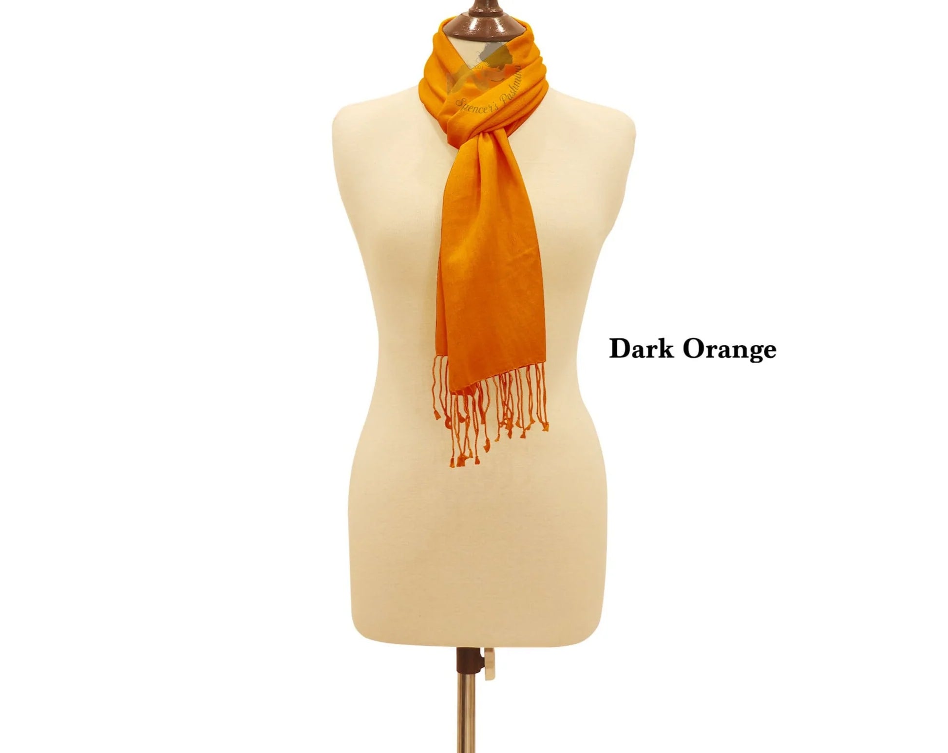 Pashmina Ring Scarf Dark Orange.