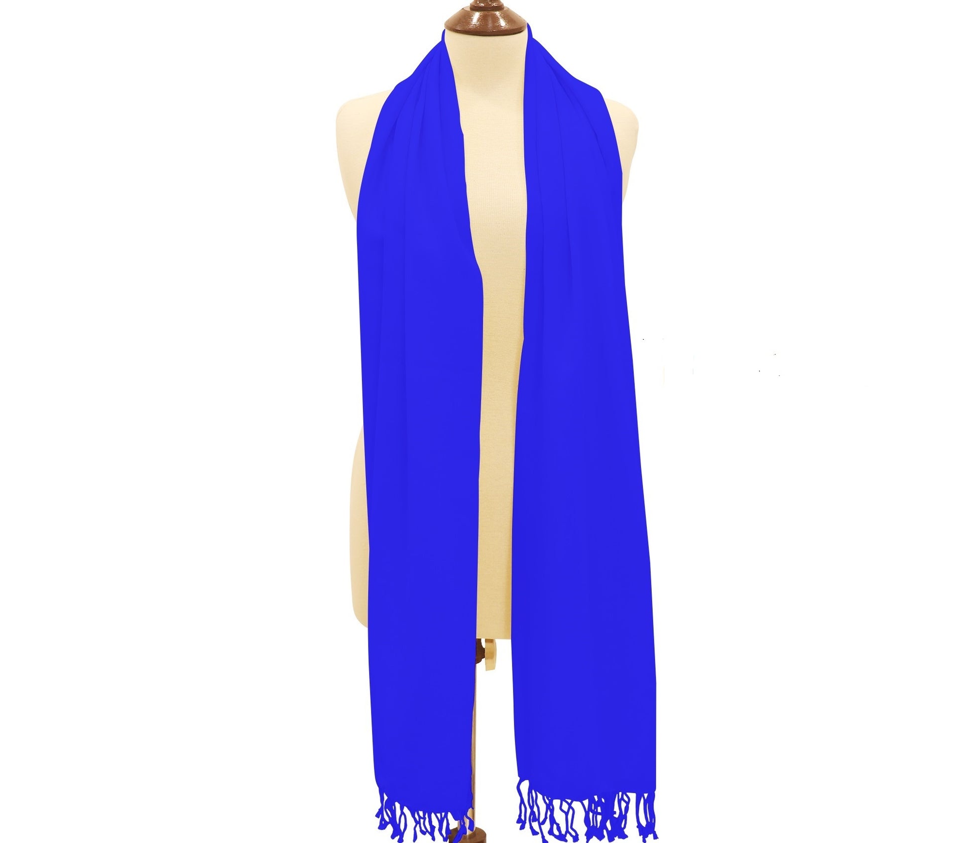 Pashmina Shawl Electric Blue.