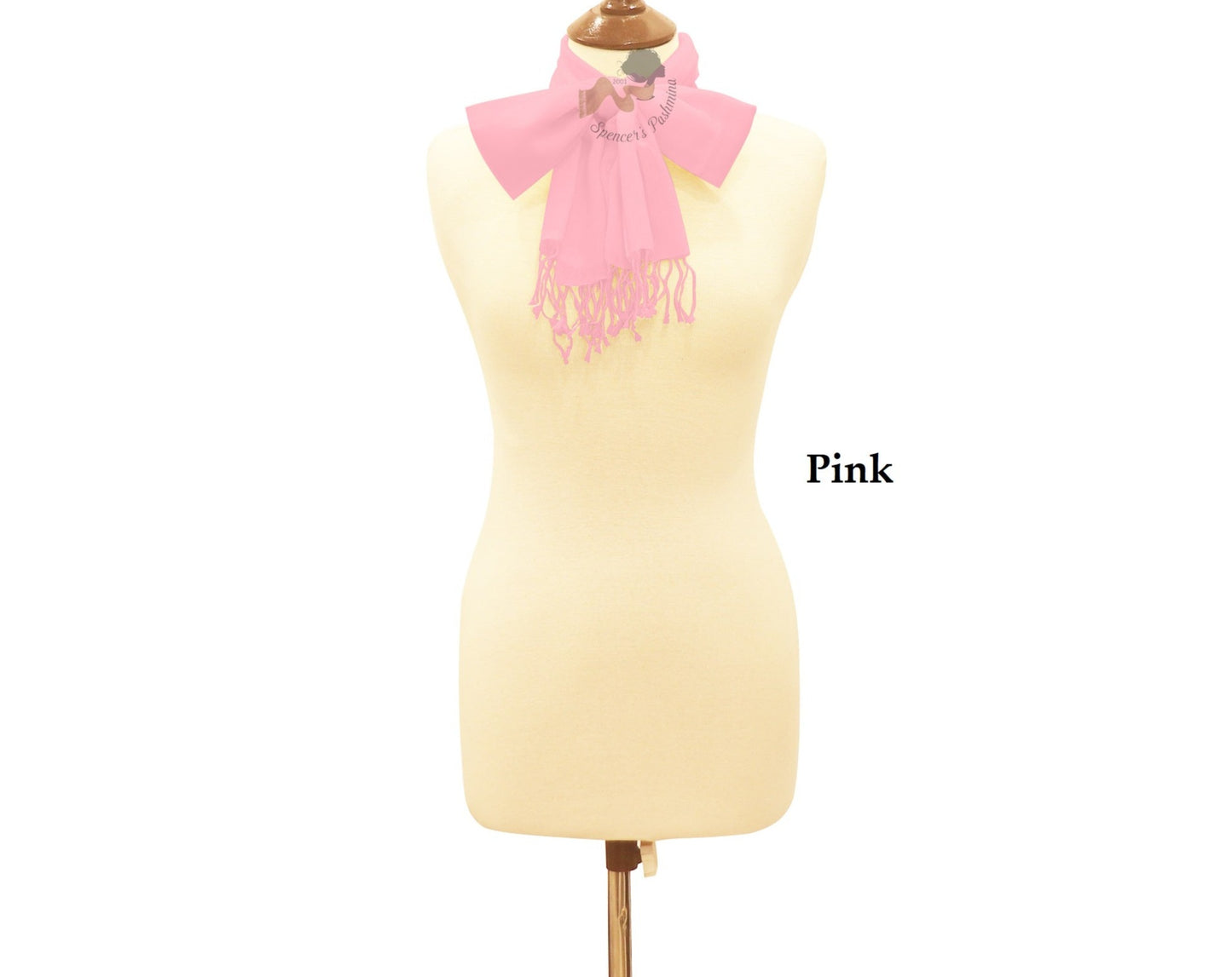 Pink scarf ring pashmina.