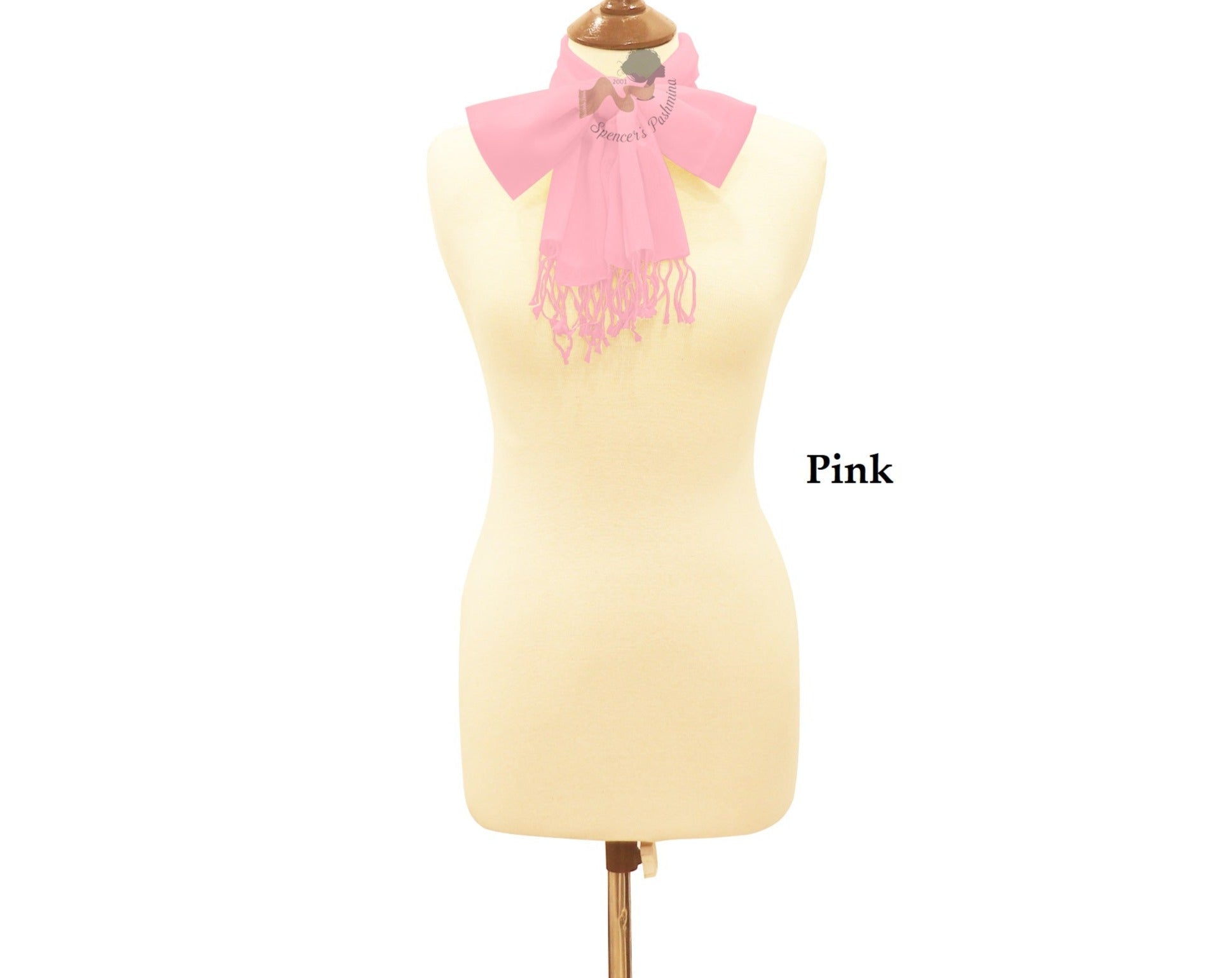 Pink scarf ring pashmina.