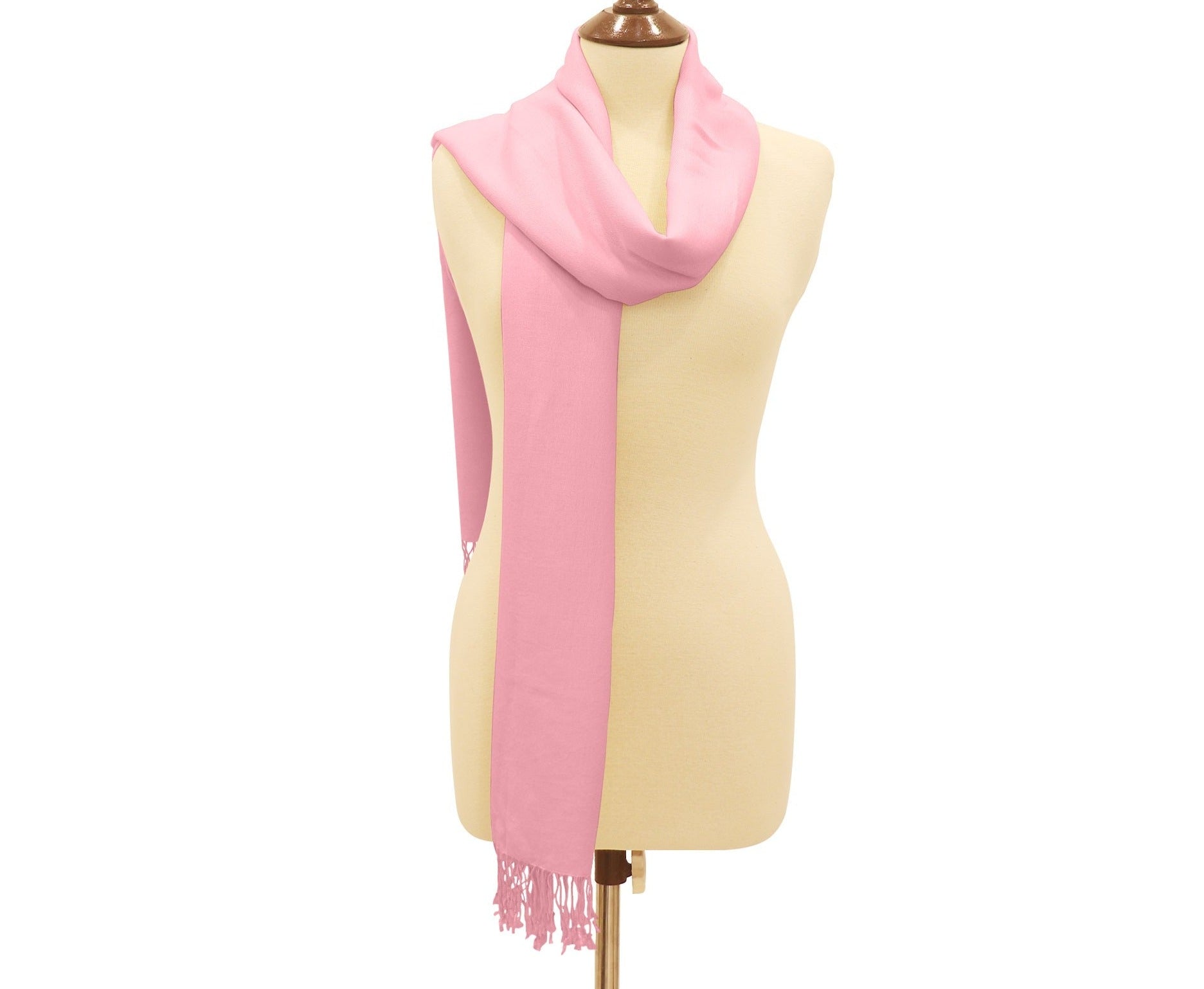 Silk Blend Pashmina Wrap Light Pink.