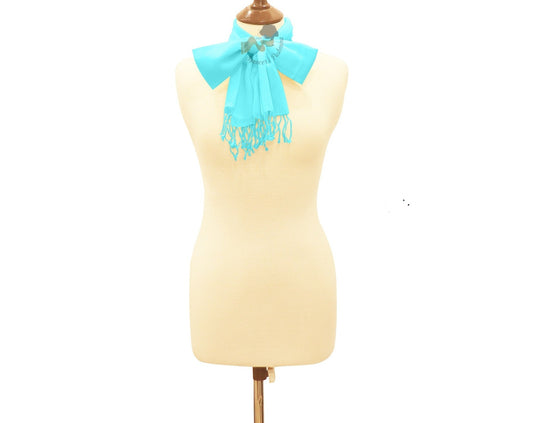 Turquoise scarf ring pashmina.