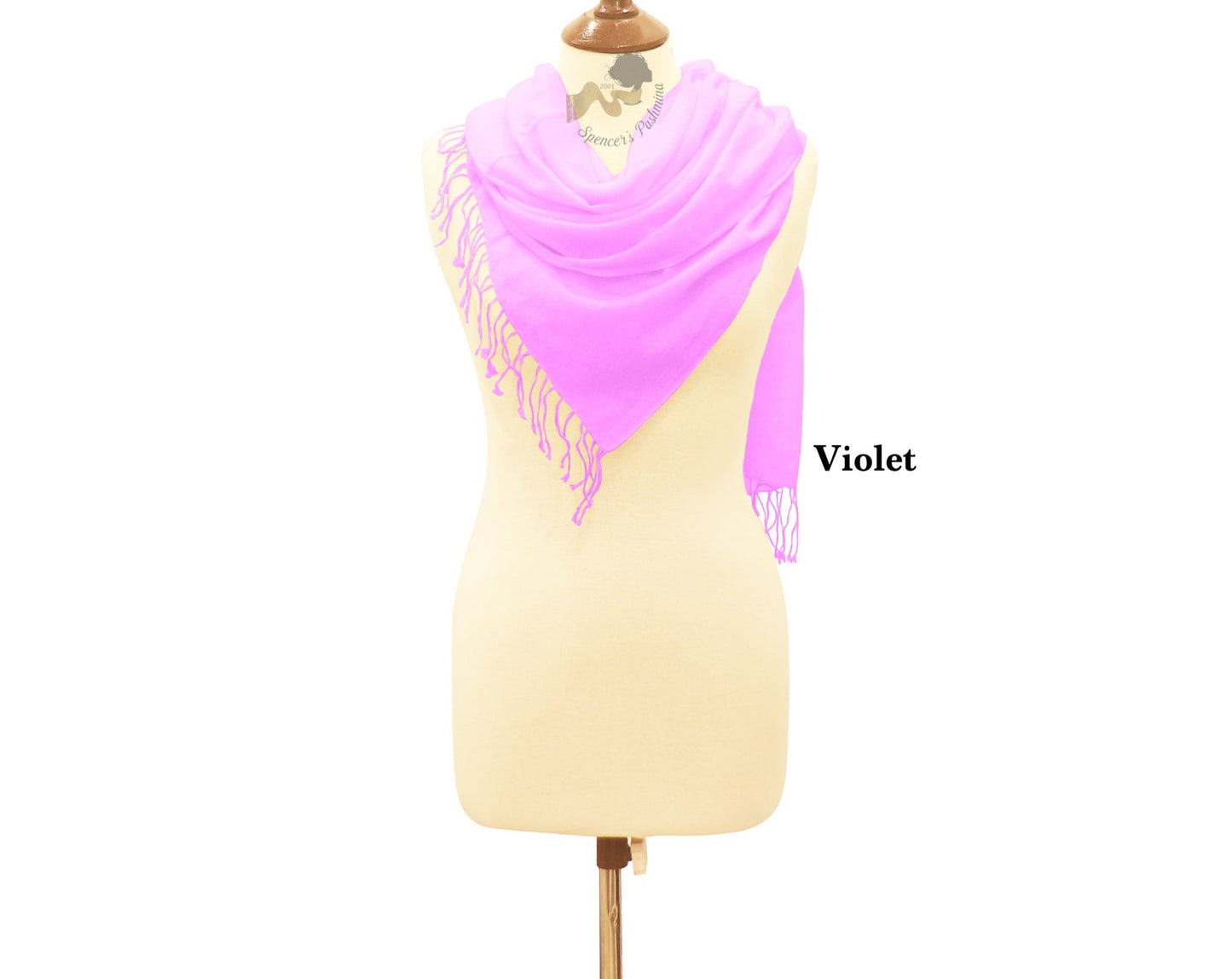 Violet scarf large ring pashmina.
