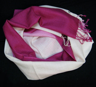 purple white ombre pashmina shawl.