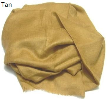 tan jacquard pashmina wrap, shawl.