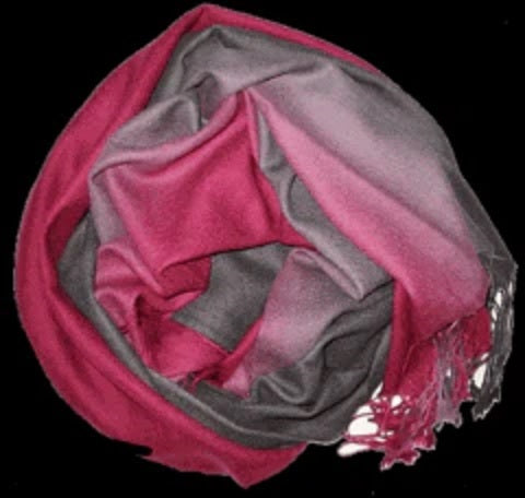 wine grey ombre pashmina shawl.